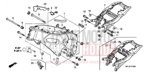 FRAME BODY CBR1000RR8 de 2008